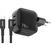 Koop Sitecom 70W GaN Power Delivery Wandoplader + Sitecom USB-C naar USB-C Kabel 2m - 6151124598516